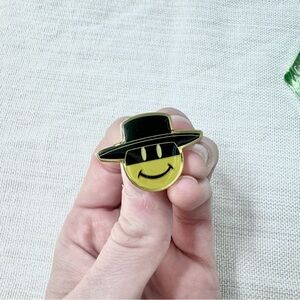 NEW Vintage WALMART Smiley Face Zorro Pin